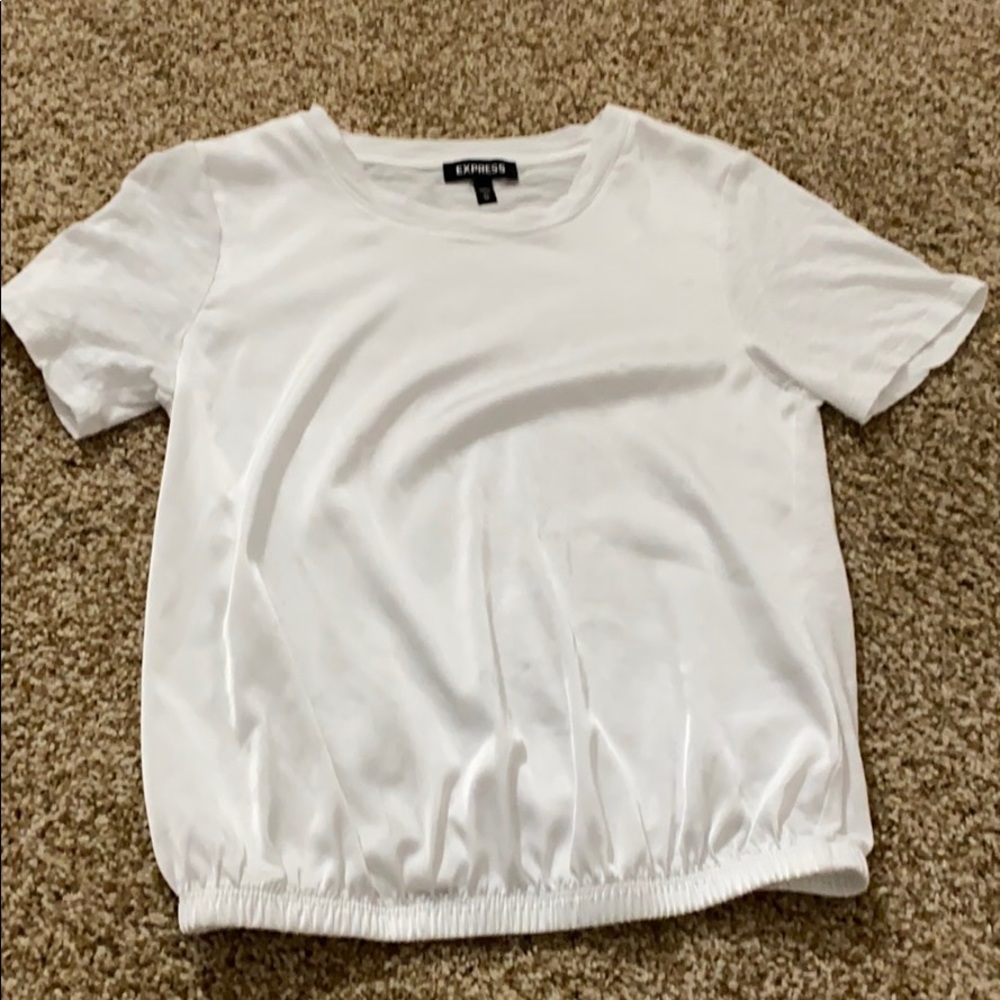 banded white shirt